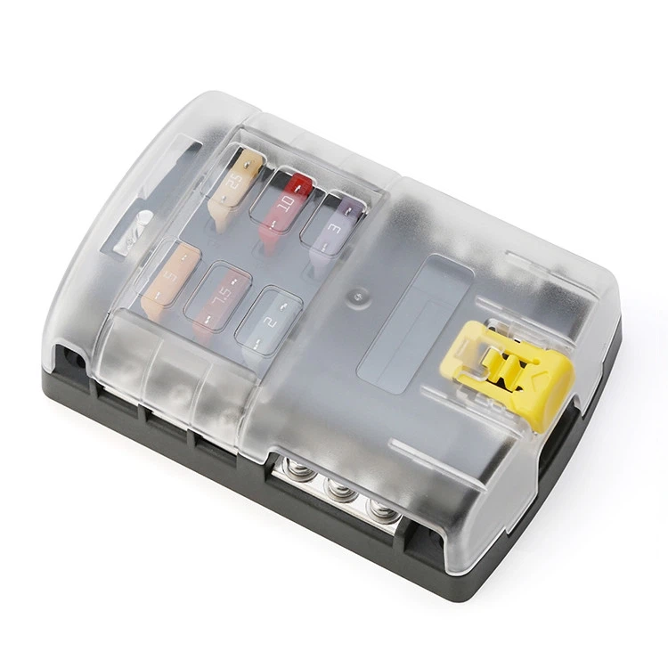 Öryggisbox með 6 hringrásum með neikvæðum rútu